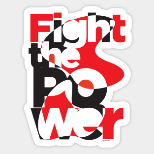 Fight the Power Colour Sticker